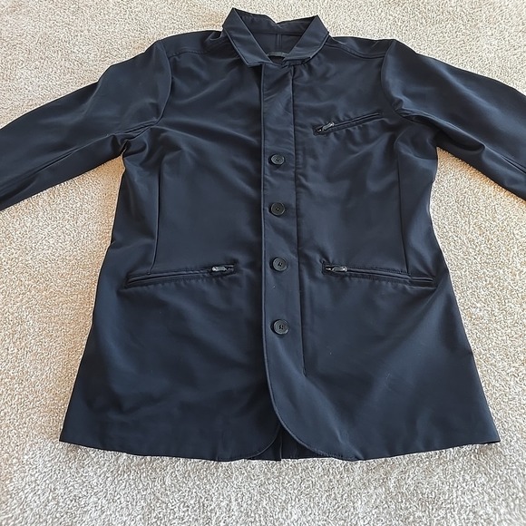 Qor Performance Suiting Softshell Blazer Jacket Coat Men's Size S Black Stretch - Picture 13 of 16